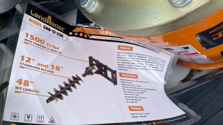 Landhonor Heavy Duty Hex Drive Auger - image 1